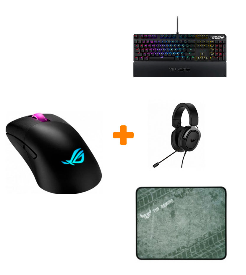 

Набор «ASUS Gaming 3» (Мышь, клавиатура, гарнитура, коврик)