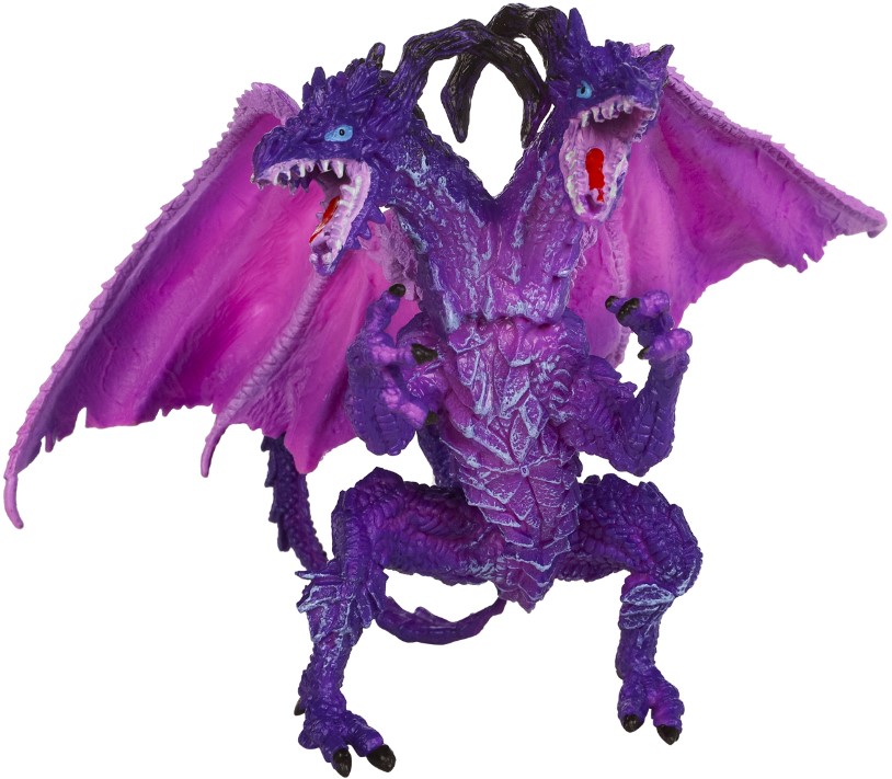 Фигурка Мир драконов: Двухглавый дракон фиолетовый (MM217-095) цена и фото
