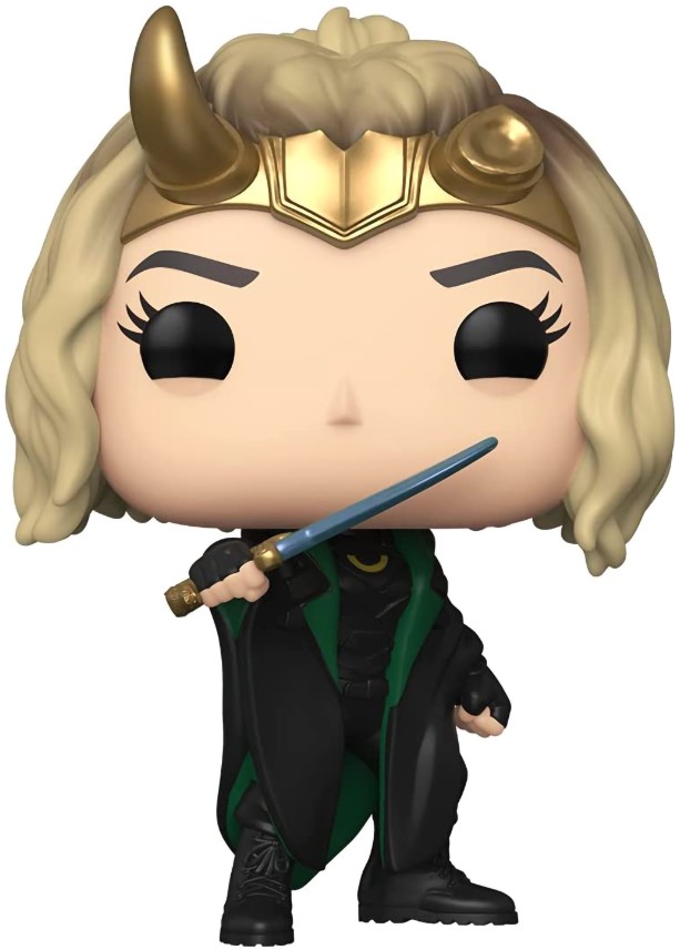 Фигурка Funko POP Marvel: Loki – Sylvie With Cape Bobble-Head (9,5 см)