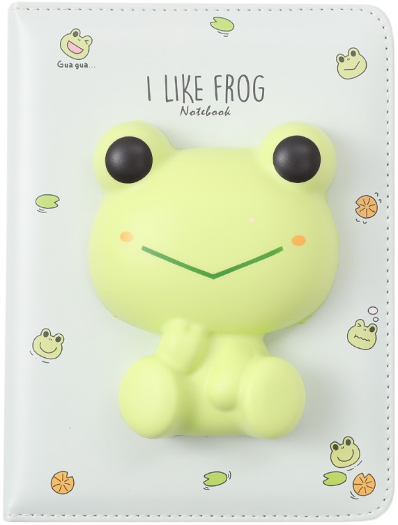 

Блокнот со сквишем I Like Frog: Лягушонок мятный (формат A5)