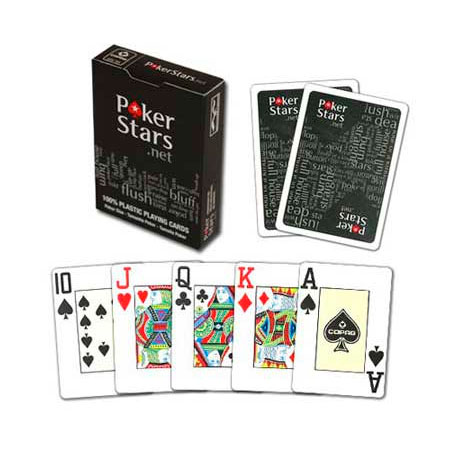 

Карты игральные Pokerstars чёрные