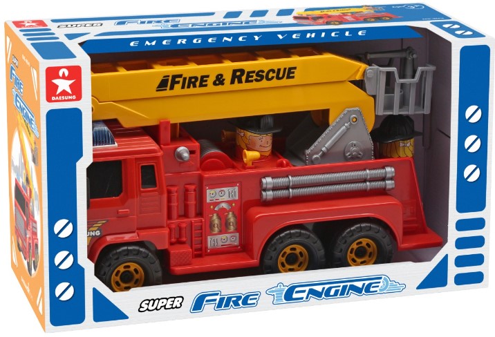 Игровой набор Daesung: Пожарная машина с двумя фигурками