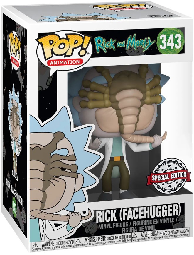 Фигурка Funko POP Animation Rick And Morty Rick (Facehugger