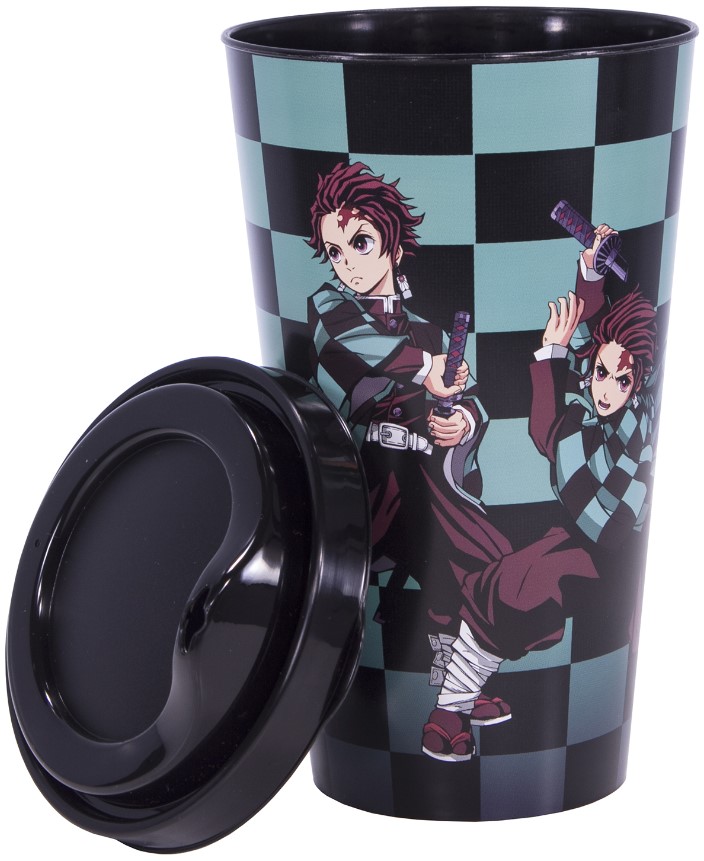 

Стакан Demon Slayer Kimetsu no Yaiba: Tanjiro Kamado V1 пластиковый (550 мл)