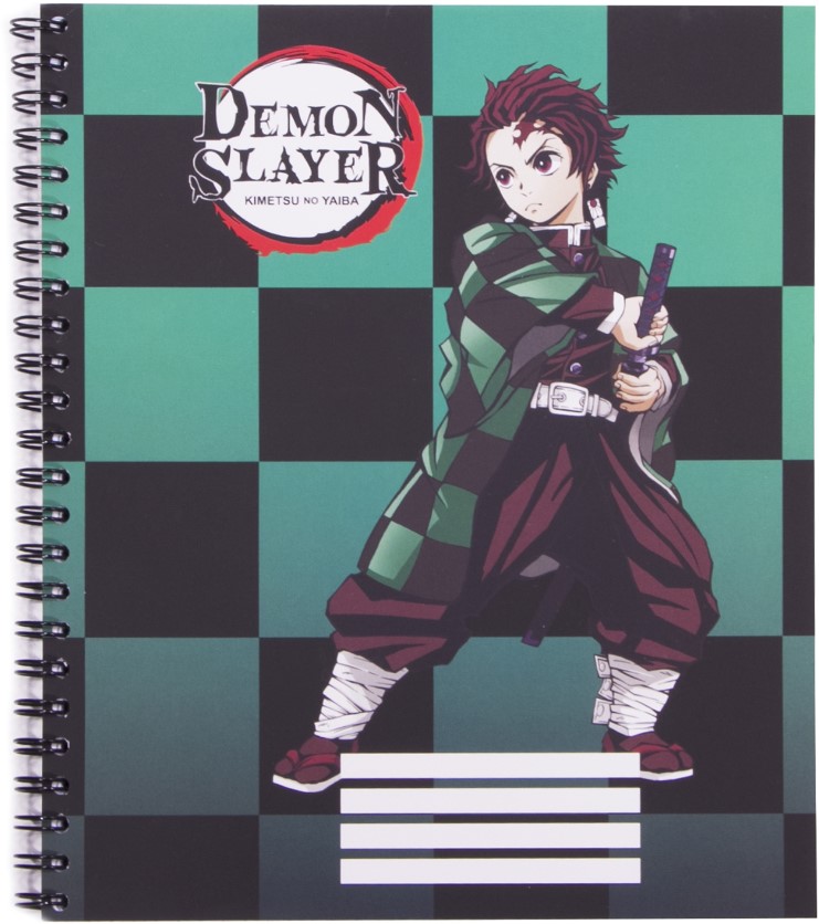 цена Тетрадь Demon Slayer: Kimetsu no Yaiba – Tanjiro Kamado V2 (96 листов)