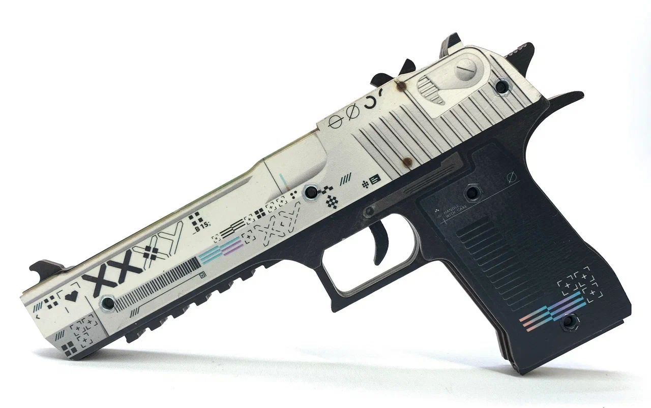 Оружие игровое / резинкострел пистолет Дезерт Игл 2 – Поток (деревянный)