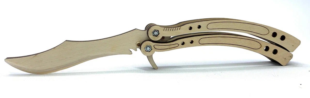 Оружие игровое нож Бабочка (деревянный)