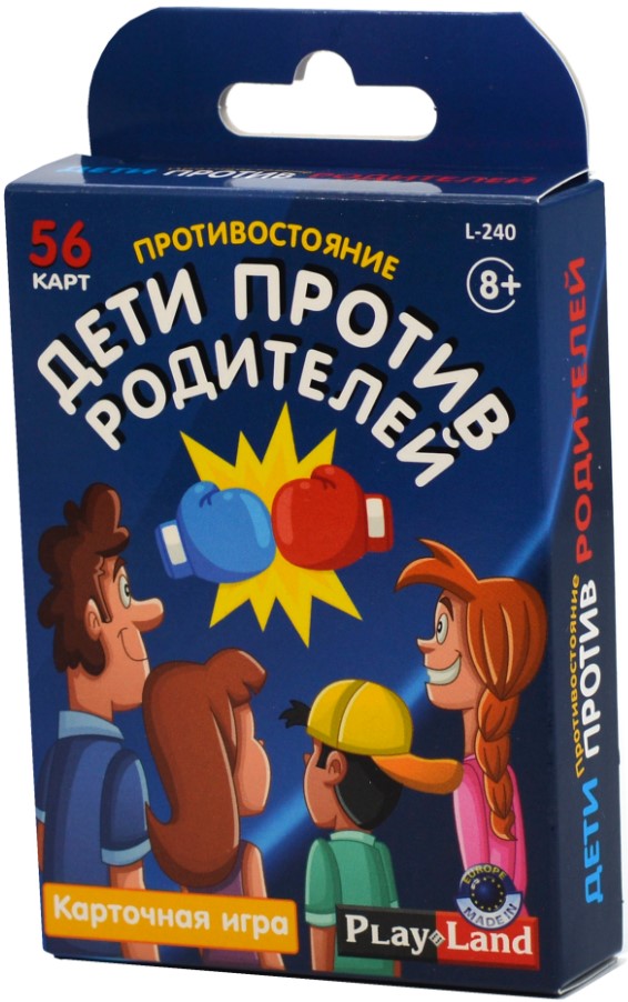 Настольная игра Дети против родителей карточная