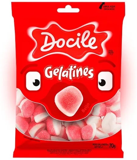 

Жевательный мармелад Docile Kiss со вкусом клубники (70 г)