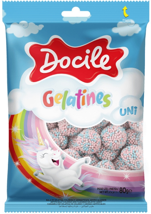 

Жевательный мармелад Docile UNI Единорог со вкусом клубники (80 г)