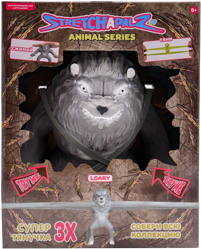 цена Фигурка-тянучка Stretchapalz: Animals / Животные – Серый (24 см)