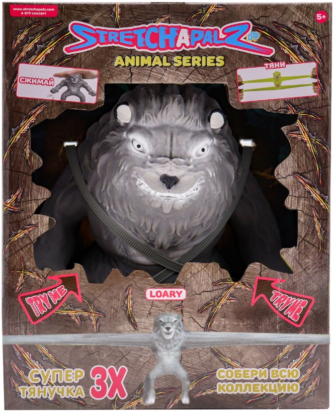 

Фигурка-тянучка Stretchapalz: Animals / Животные – Серый (24 см)