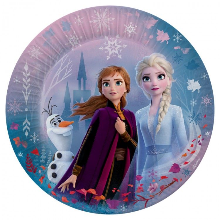 Набор бумажных тарелок Frozen 2: Эльза и Анна 3 (180 мм, 6 шт)