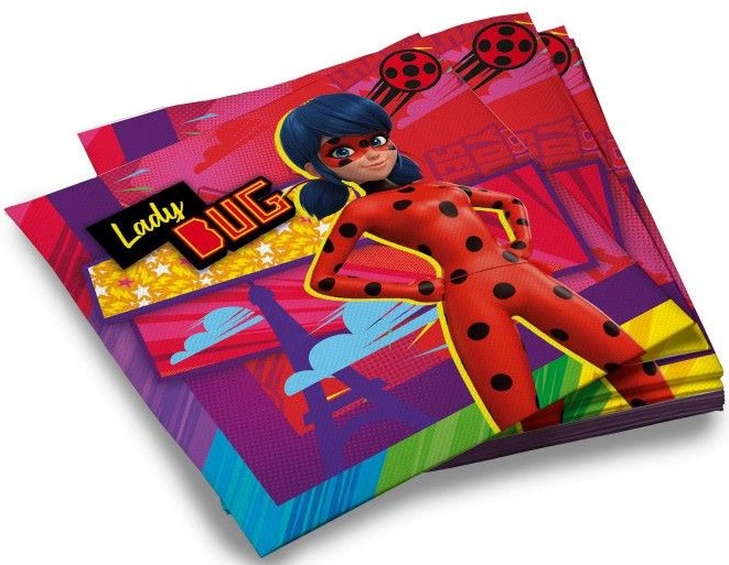 

Салфетки бумажные Леди Баг и Супер-Кот трехслойные – новый стайл-гайд (33x33 см) (20 шт)