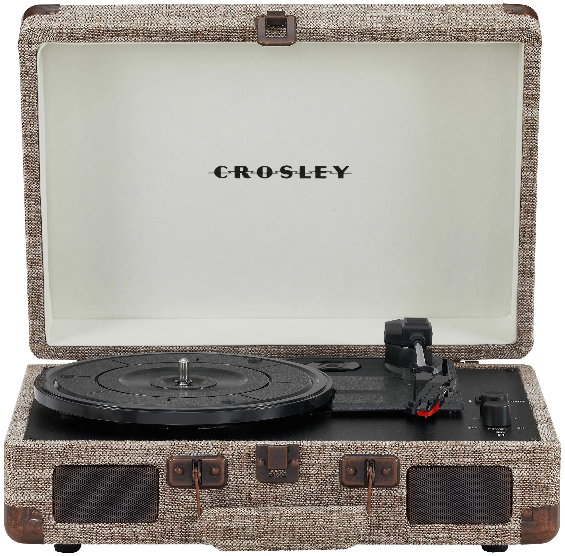 

Виниловый проигрыватель Crosley Cruiser Plus Havana c двухсторонним Bluetooth (CR8005F-HA4)