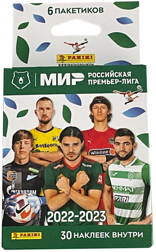 

Блистер с наклейками Футбол РПЛ – сезон 2022-23 (6 наборов)