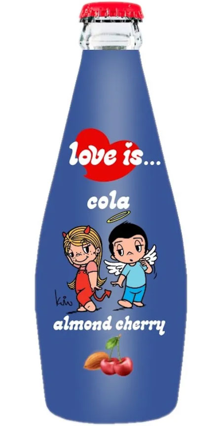 Напиток газированный Love is: Cola Almond-Cherry Вкус миндаля и черешни (300 мл)