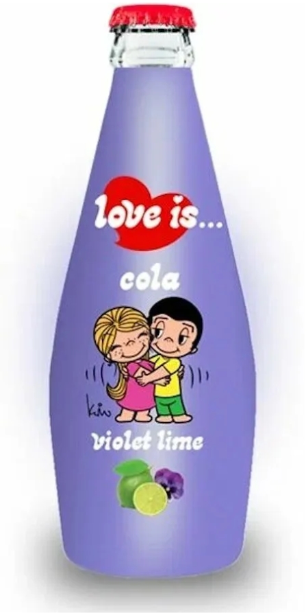 цена Напиток газированный Love is: Cola Violet-Lime Вкус фиалки и лайма (300 мл)