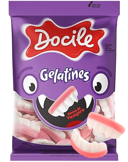 

Жевательный мармелад Docile Gelatines: Vampire Teeth / Зубы вампира (80 г)