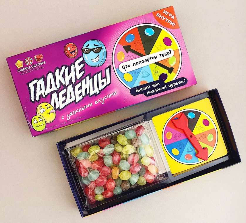 Леденцы Caramila Lollipops: Гадкие Ассорти – 16 вкусов с игрой (150 г)
