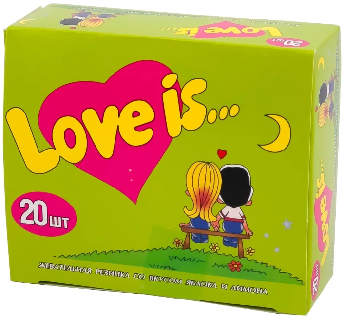 

Жевательная резинка Love Is – Вкус яблоко-лимон (20 шт)