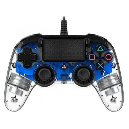 цена Геймпад Nacon проводной игровой для PlayStation 4 Blue (PS4OFCPADCLBLUE)