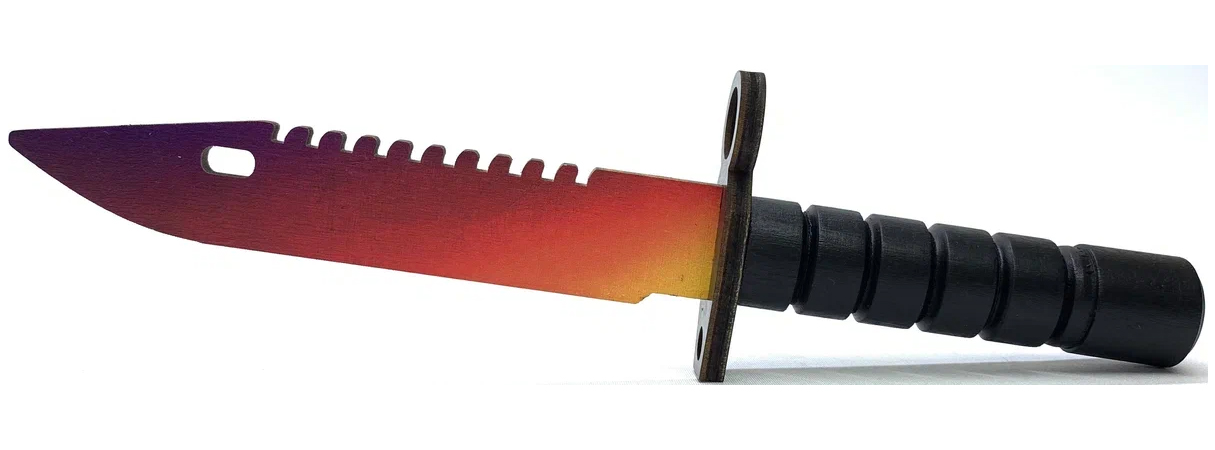 Оружие игровое штык-нож М9 Байонет 2 – Градиент (деревянный)