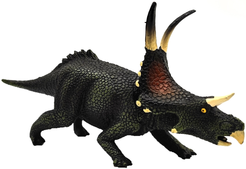 Фигурка Динозавр Трицератопс тёмно-зелёный (масштаб 1:288) фотографии