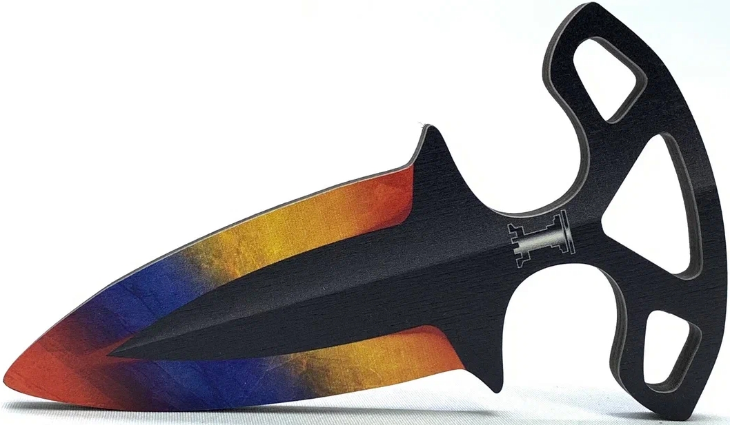 Оружие игровое Тычковый нож 2 – Мраморный градиент (деревянный)