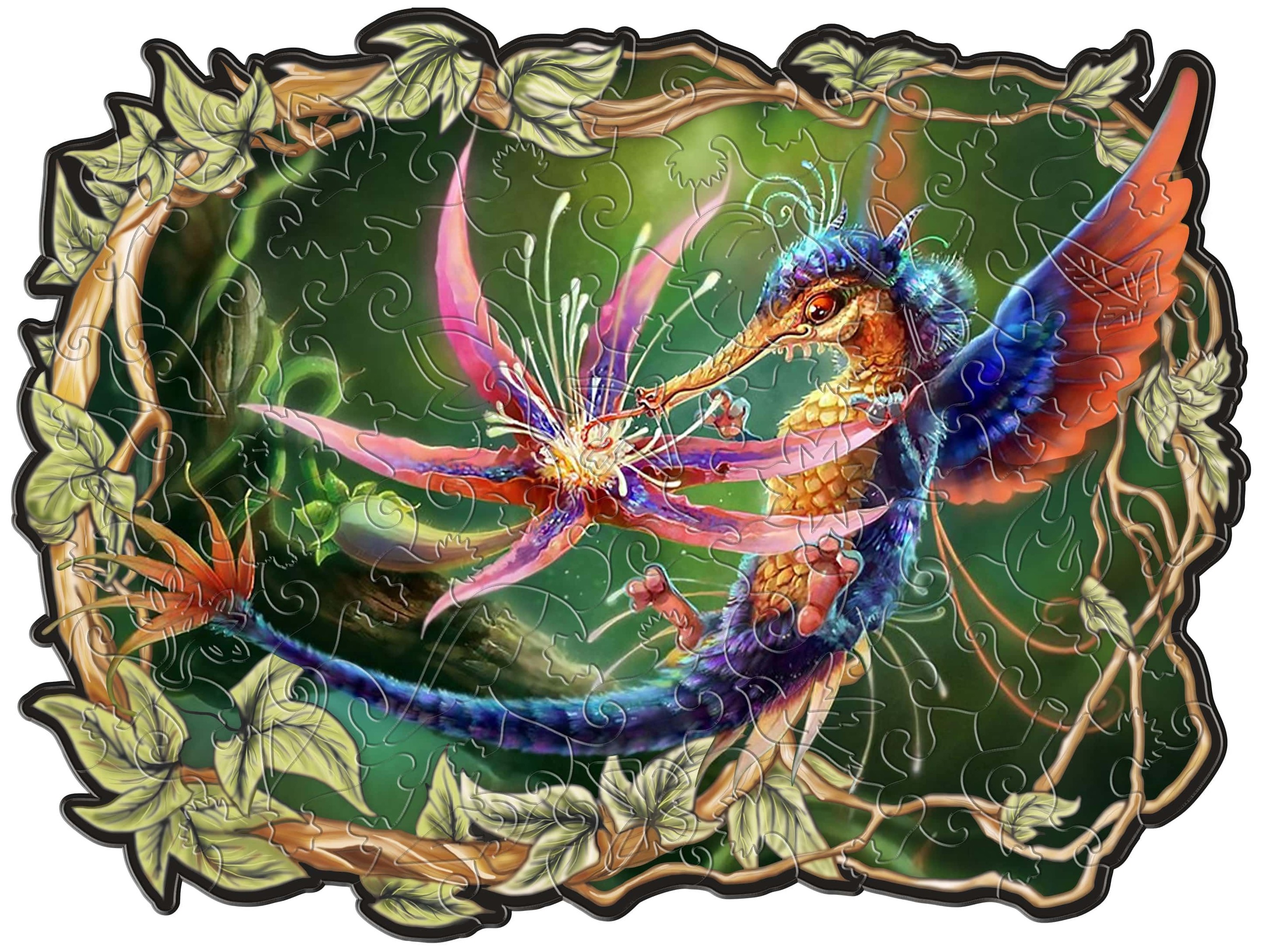 Пазл Эльфийский фигурный Фантастическая птица (100 элементов)