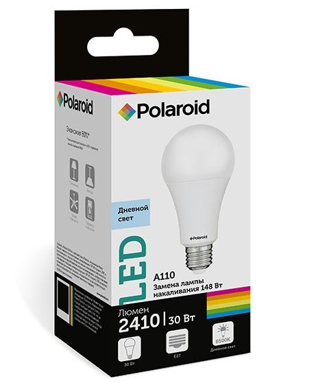 

Светодиодная лампа Polaroid 220V A110 30W 6500K E27 2410lm