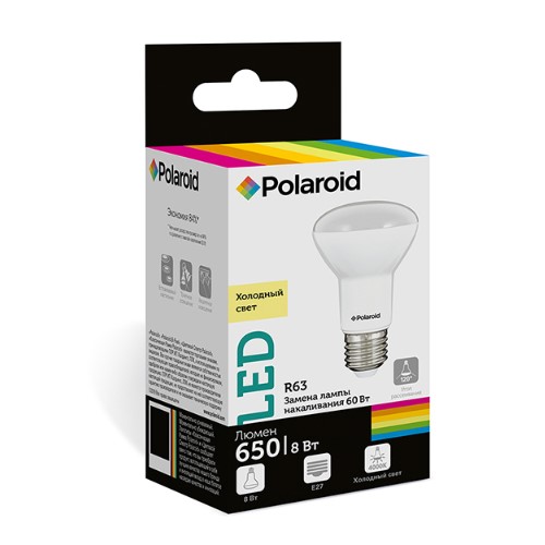 

Светодиодная лампа Polaroid 220V R63 8W 4000K E27 650lm