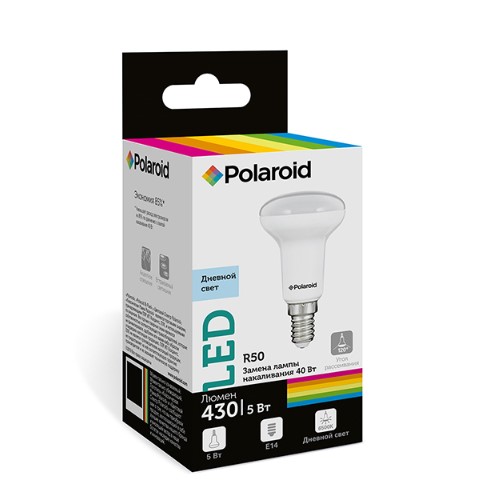 

Светодиодная лампа Polaroid 220V R50 5W 6500K E14 430lm