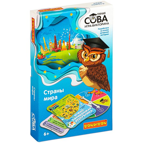 

Настольная игра-викторина Умная сова: Страны мира 1