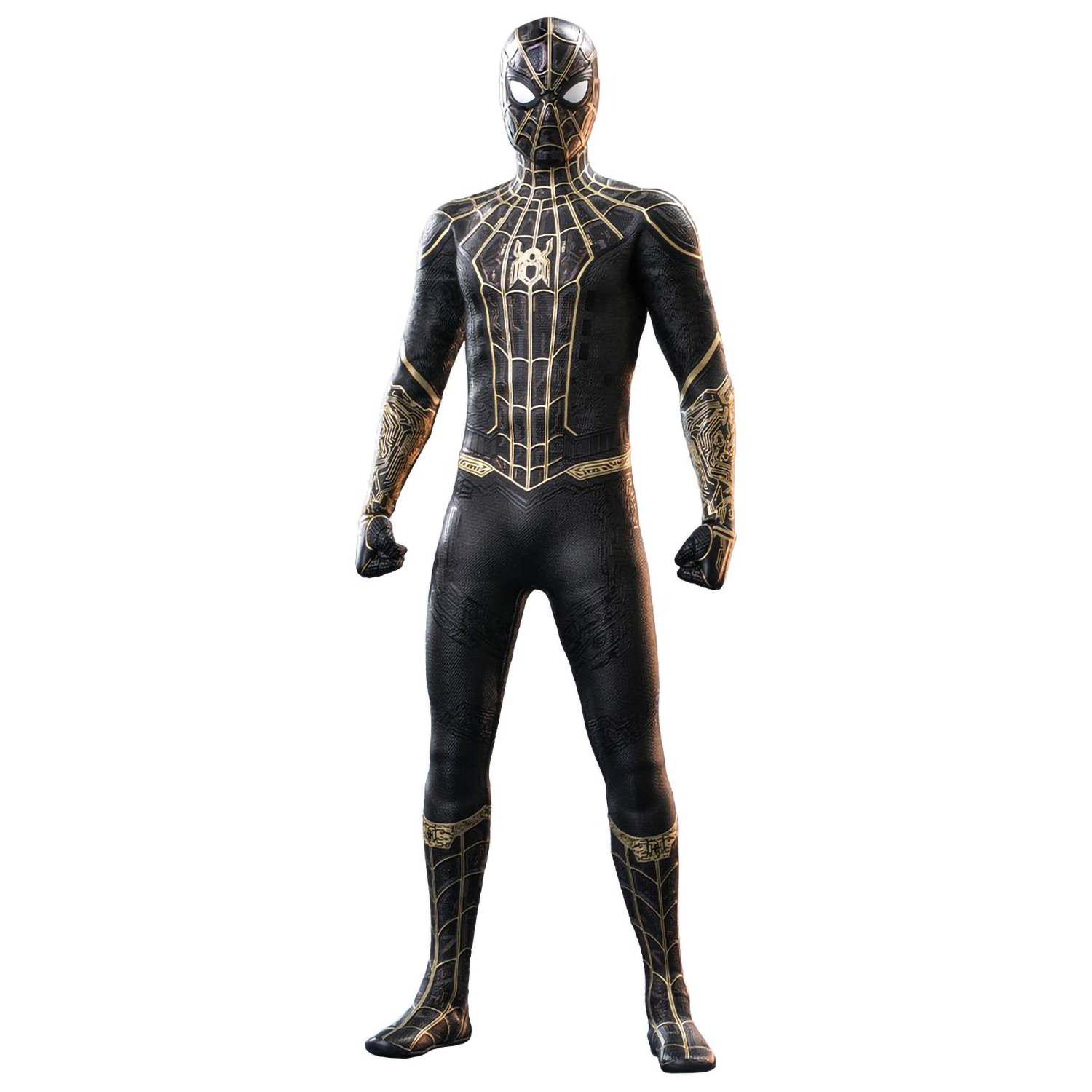 Фигурка Marvel Spider Man: No Way Hom – Spider Man Black & Gold Suit [1/6 Scale Collectible Figure] (28,5 см)