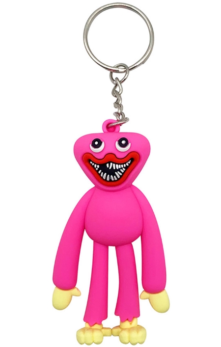 цена Брелок Huggy Wuggy: Кисси Мисси 3D пластик [розовый] (7,5 см)