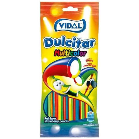 Мармелад Vidal: Dulcitar Rainbow Strawberry Pencils (100 г)