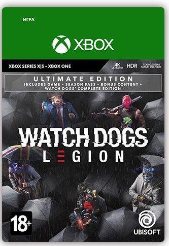 

Watch Dogs Legion. Ultimate Edition [Xbox, Цифровая версия] (RU) (Цифровая версия)