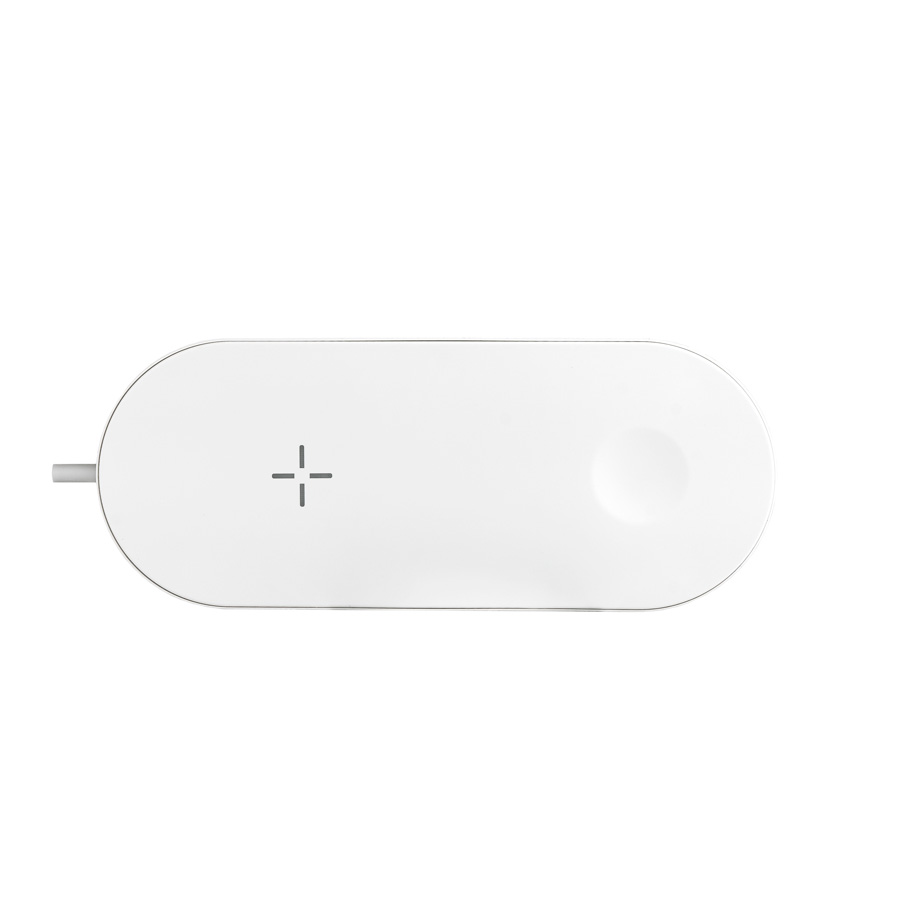 цена Зарядное устройство Devia 2 in 1 Wireless Charger для iPhone + Apple Watch White беспроводное