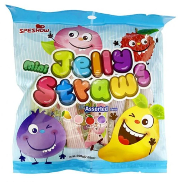 Желейные палочки ABC Jelly Straws Mini – Фруктовое ассорти (200 г)