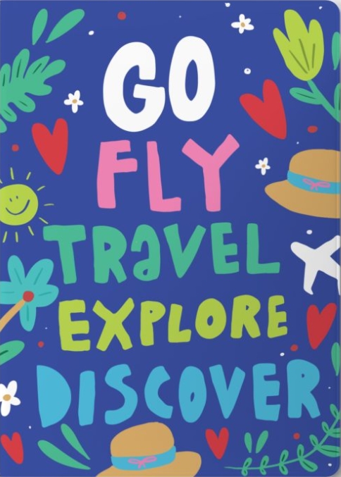 Обложка на паспорт Go, Fly, Travel