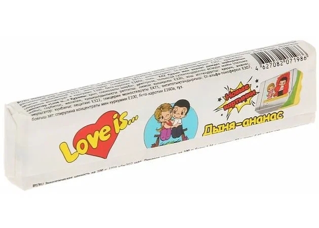 Жевательная конфета Love Is: Вкус Дыня-ананас (20 г) цена и фото