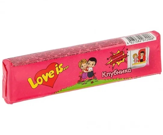 Жевательная конфета Love Is: Вкус Клубника (20 г)