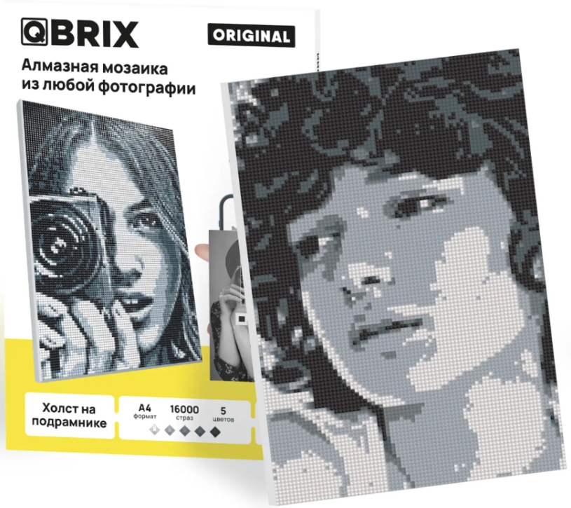 Алмазная фото-мозаика Qbrix – Original (A4, на подрамнике)