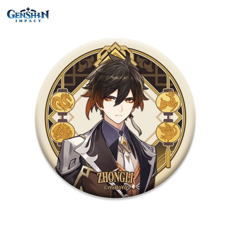 

Значок Genshin Impact: Liyue Harbour Can Badge – Zhongli