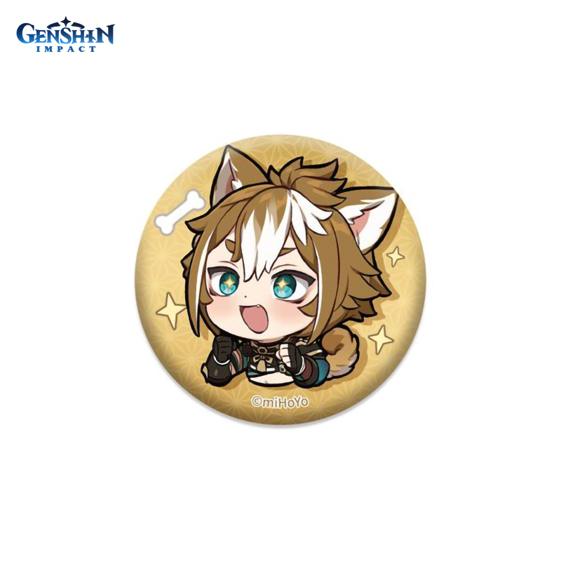 Значок Genshin Impact: Chibi Expressions – Gorou Can Badge