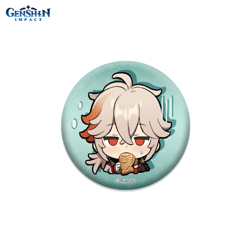 Значок Genshin Impact: Chibi Expressions – Kaedehara Kazuha Can Badge