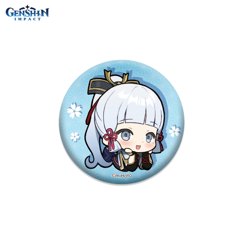 Значок Genshin Impact: Chibi Expressions – Kamisato Ayaka Can Badge