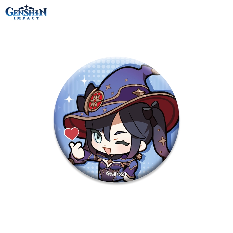 Значок Genshin Impact: Chibi Expressions – Mona Can Badge