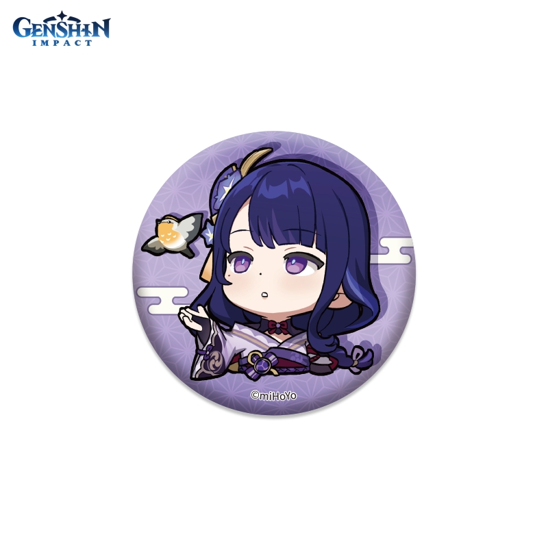 Значок Genshin Impact: Chibi Expressions – Raiden Shogun Can Badge